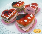 Macaron (μακαρόν) καρδιά για βάφτιση